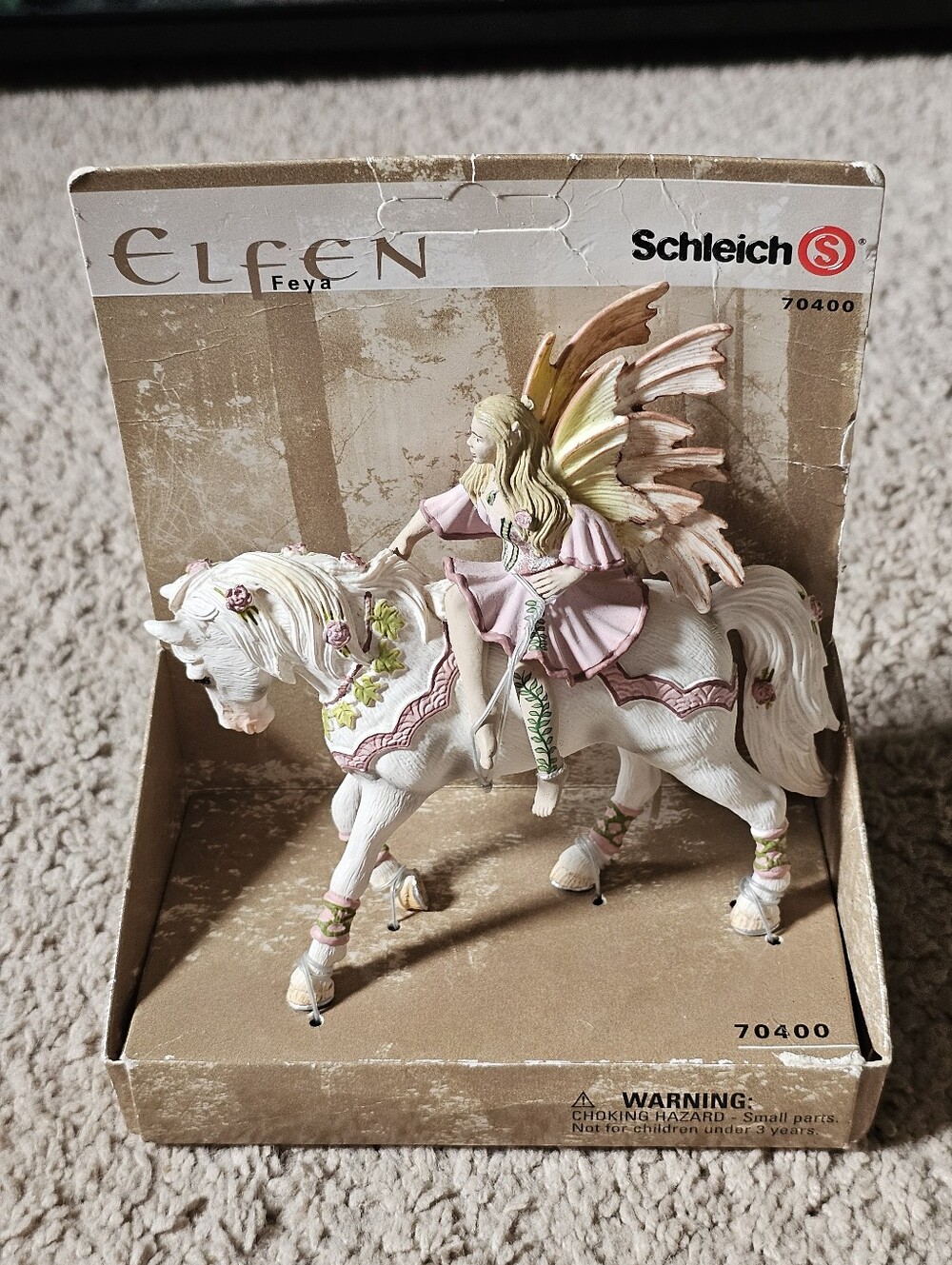 New! Schleich Elfen Feya Elf Fairy & Horse Collectible Figurine #70400
